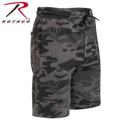 Camo & Solid Color Sweatshorts
