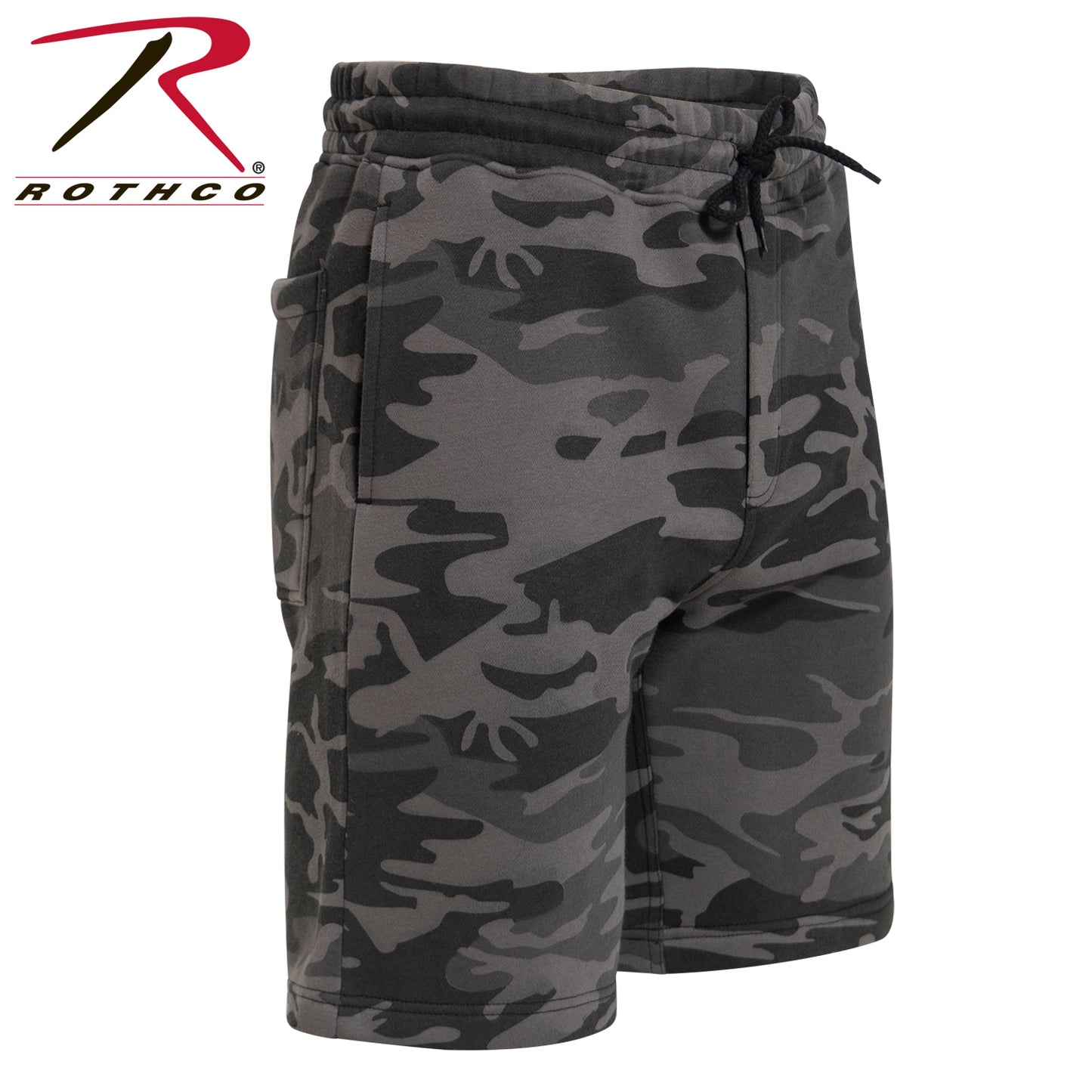 Camo & Solid Color Sweatshorts