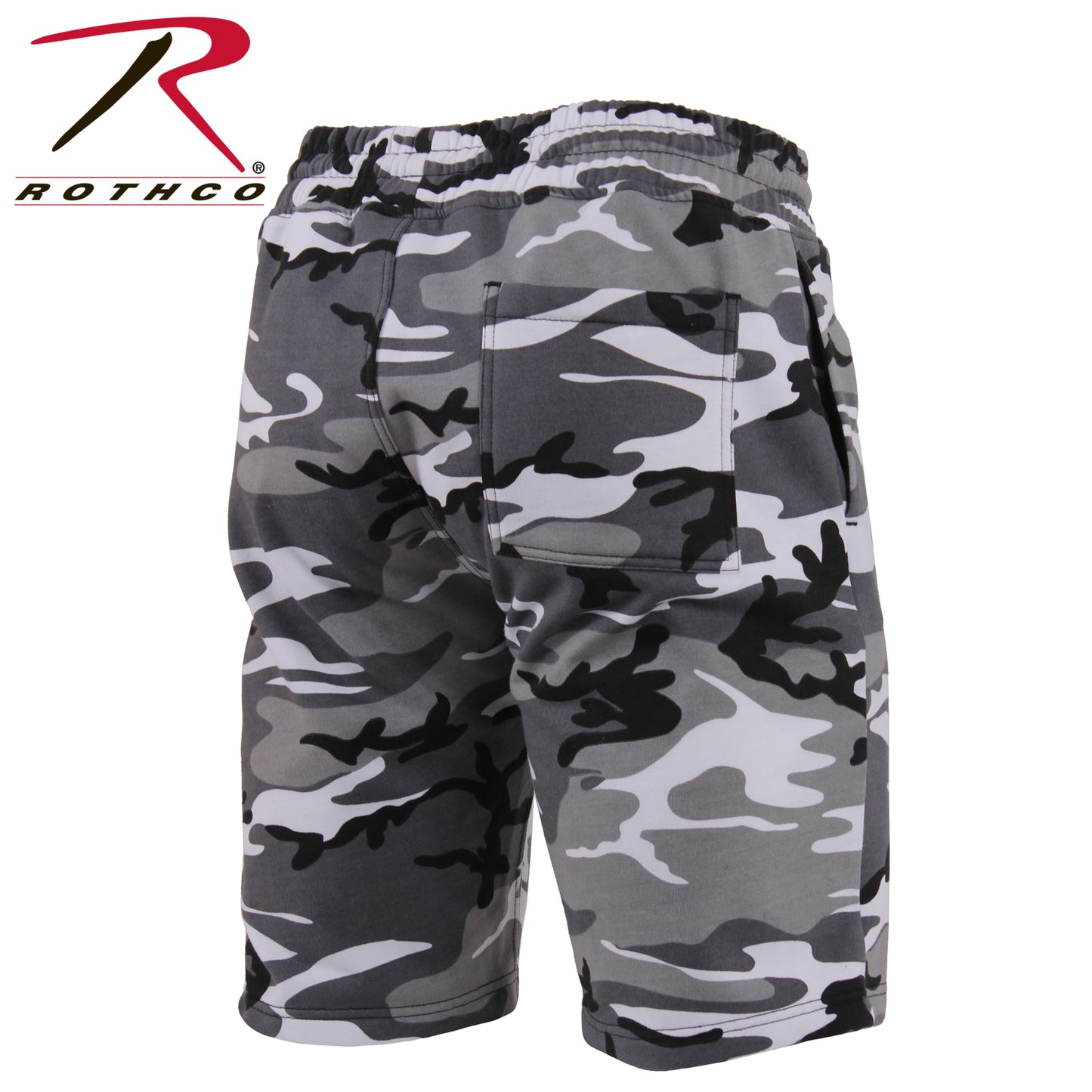 Camo & Solid Color Sweatshorts