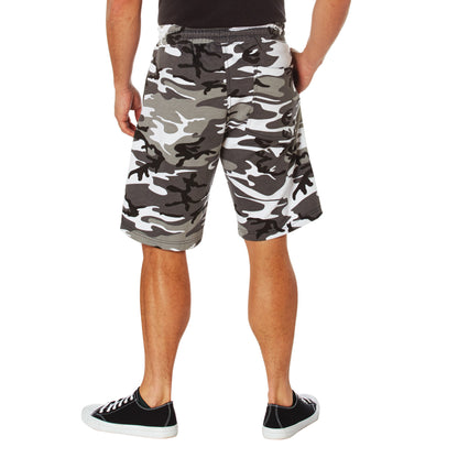 Camo & Solid Color Sweatshorts