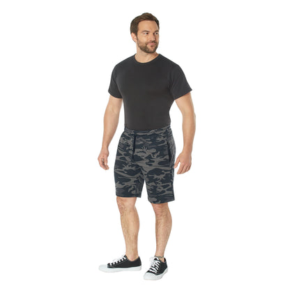 Camo & Solid Color Sweatshorts