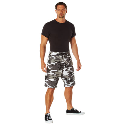 Camo & Solid Color Sweatshorts