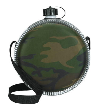 Woodland Camo 2 QT Desert Canteen - Tactical Choice Plus