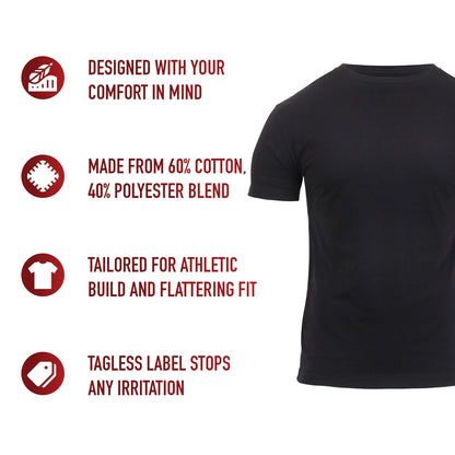 Athletic Fit Solid Color T-Shirt