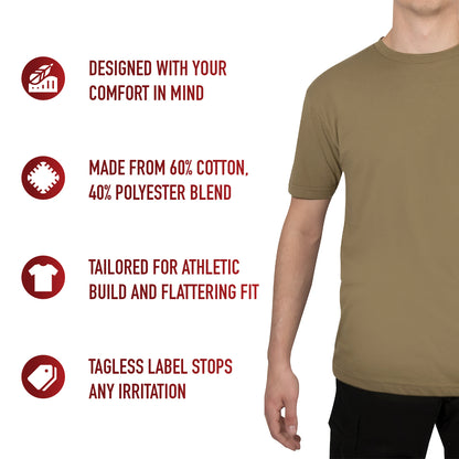 Athletic Fit Solid Color T-Shirt