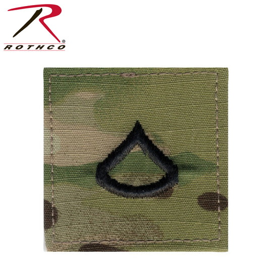 Rothco Official U.S. Made Embroidered Rank Insignia - Private 1st Class - Tactical Choice Plus