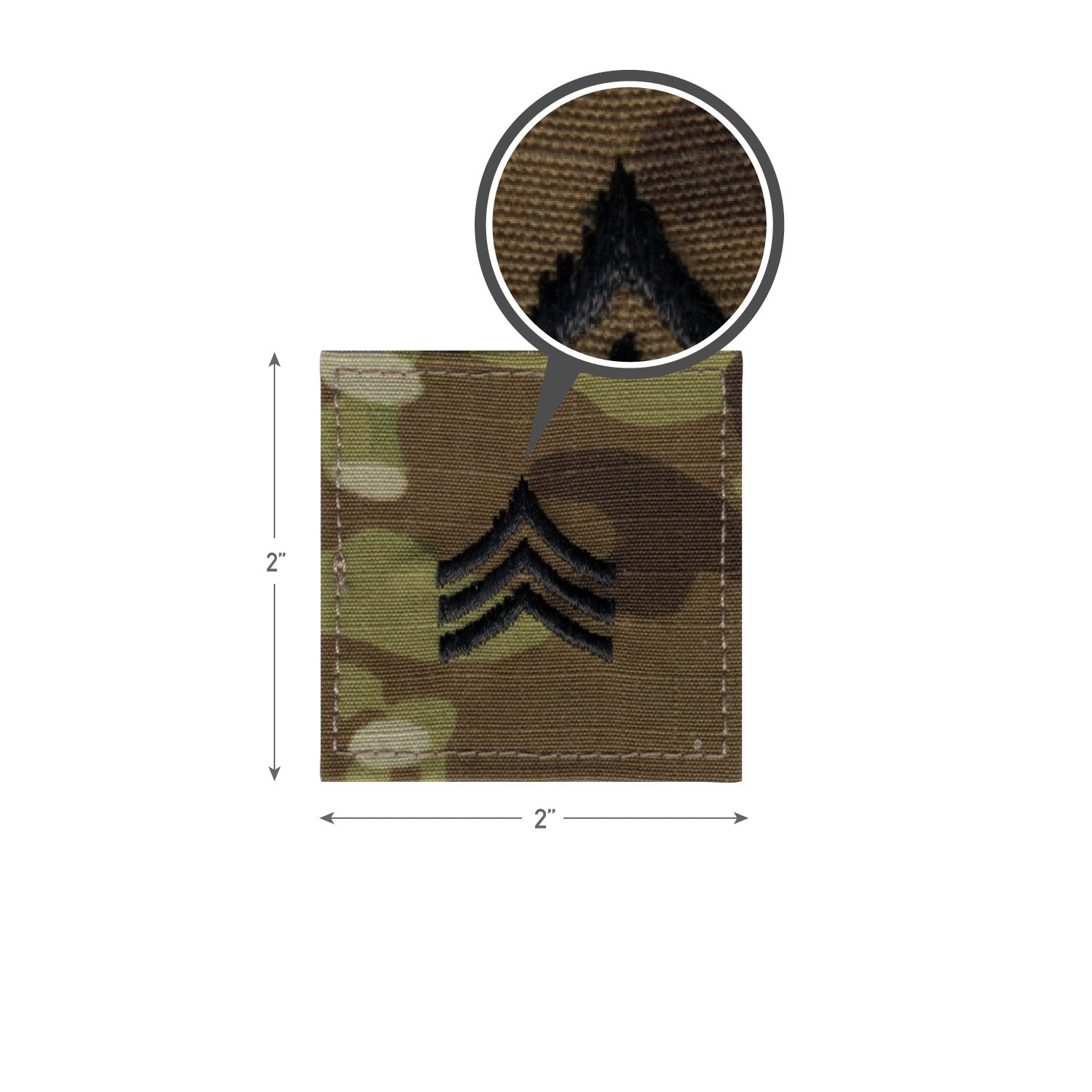 Rothco Official U.S. Made Embroidered Rank Insignia - Sergeant - Tactical Choice Plus