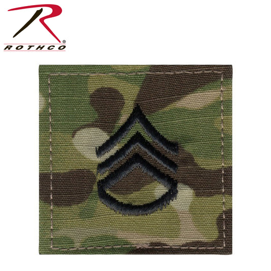 Rothco Official U.S. Made Embroidered Rank Insignia Staff Sergeant Patch - Tactical Choice Plus