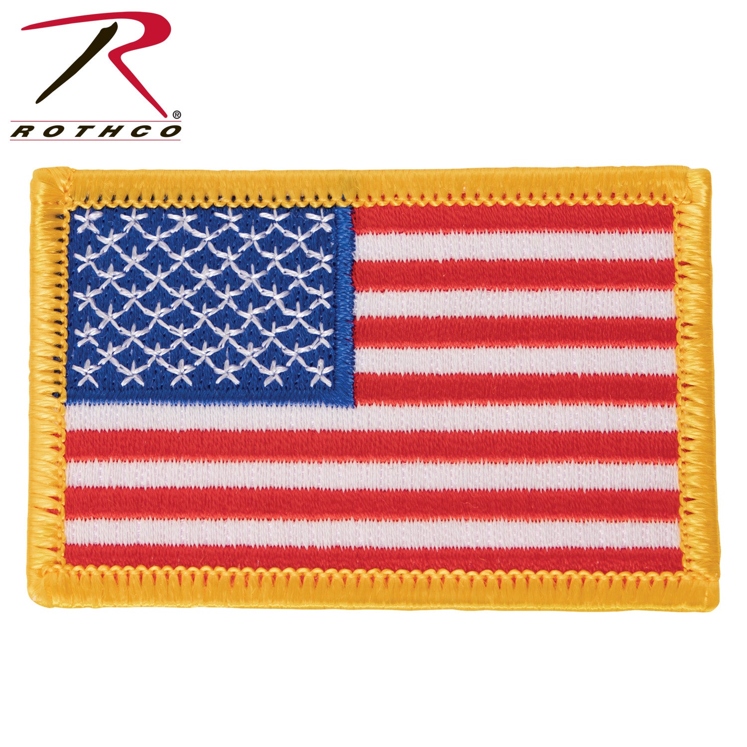 Rothco Iron On / Sew On Embroidered US Flag Patch - Tactical Choice Plus