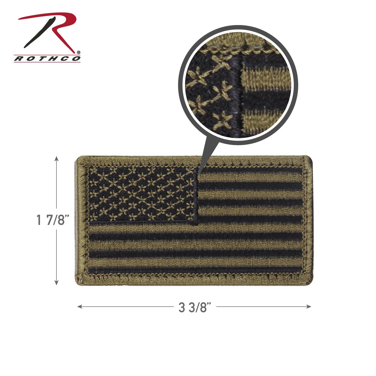 Rothco American Flag Patch - Hook Back - Tactical Choice Plus