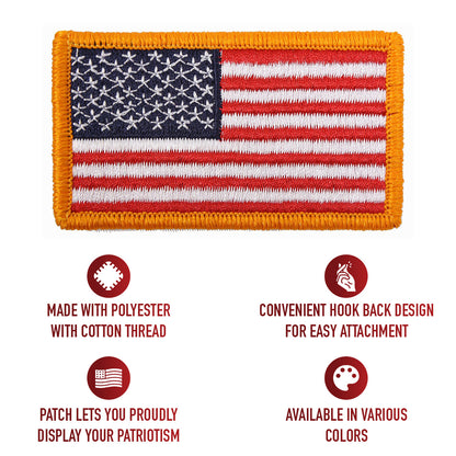 American Flag Patch - Hook Back