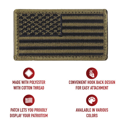 American Flag Patch - Hook Back