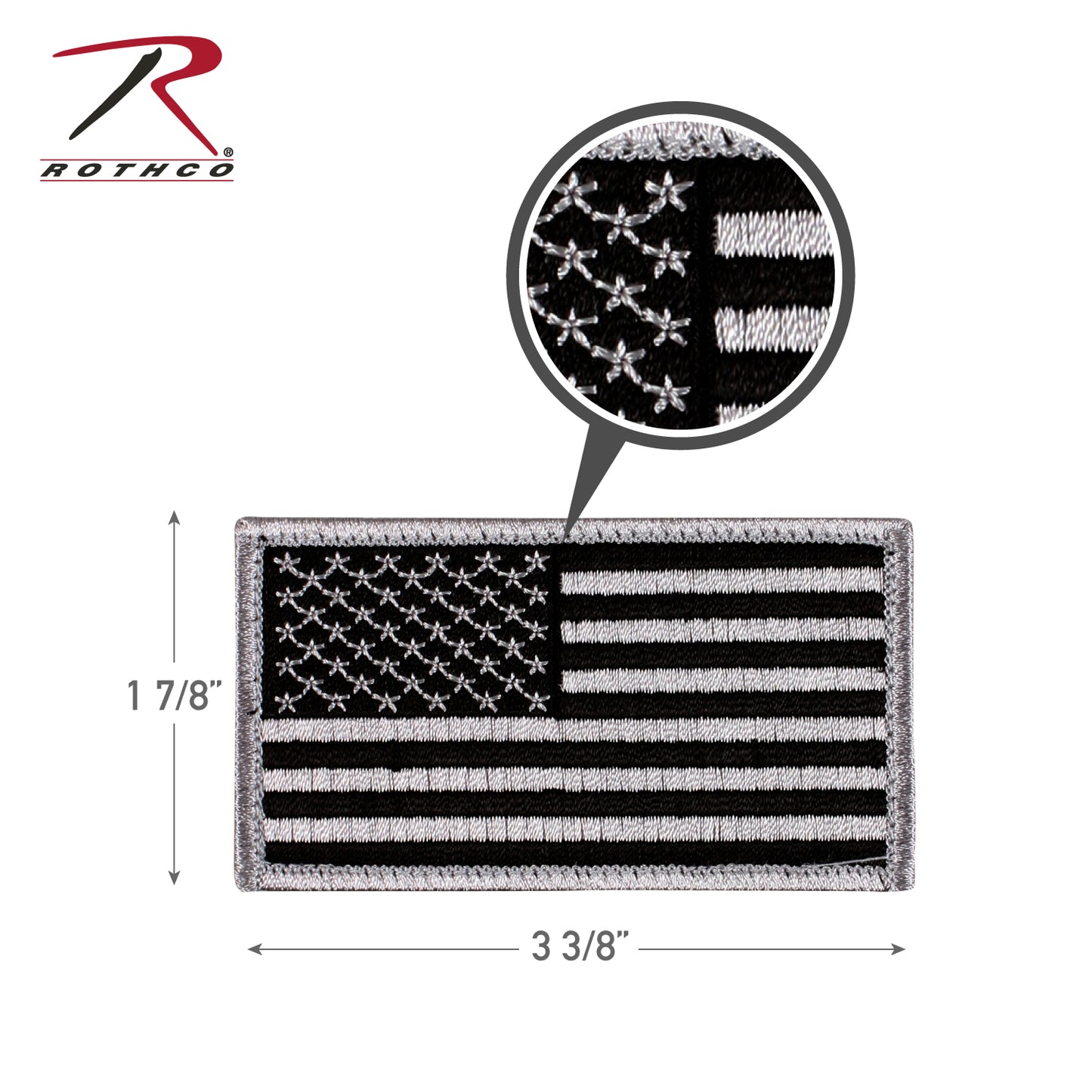 American Flag Patch - Hook Back