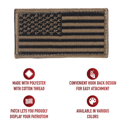 American Flag Patch - Hook Back