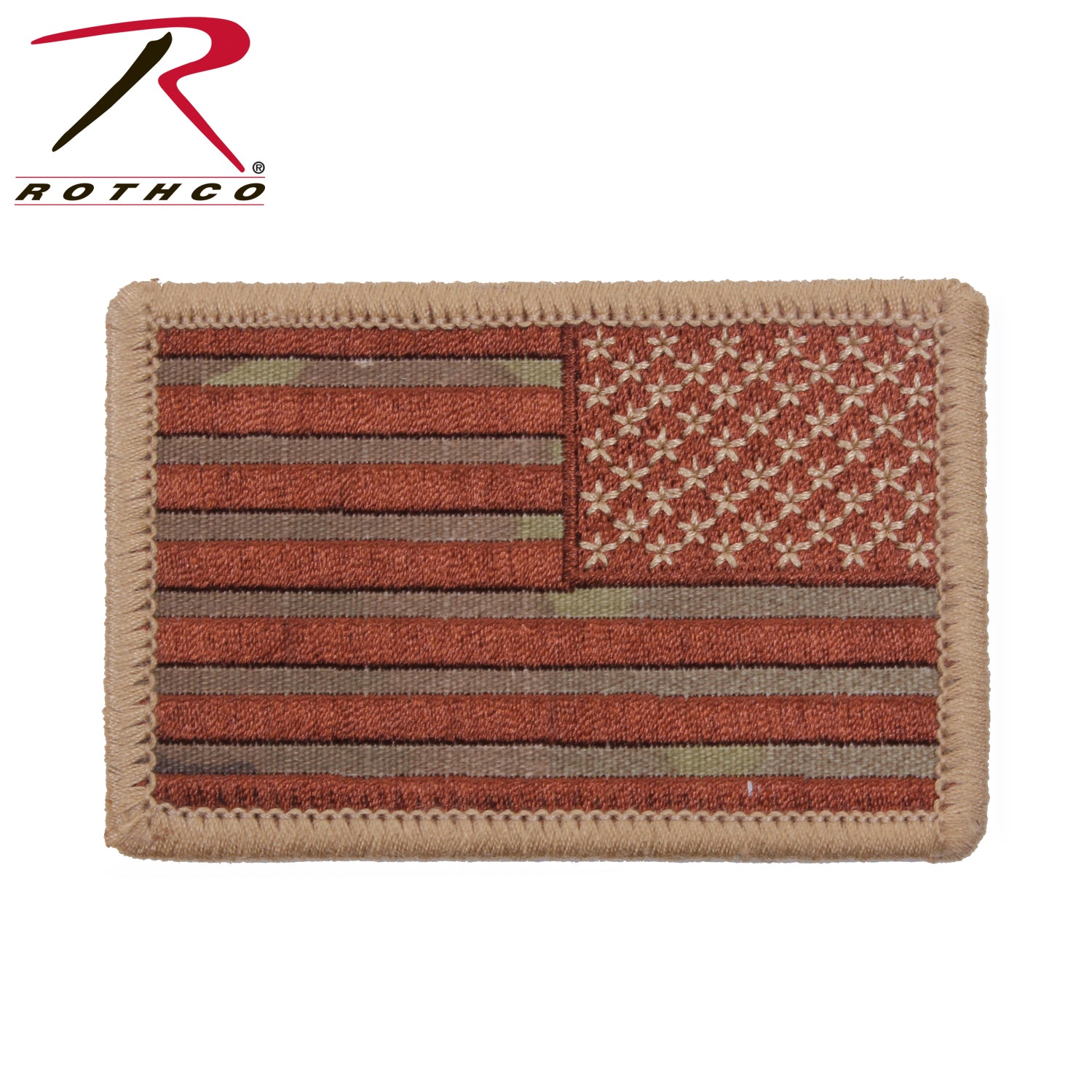 Rothco Iron On / Sew On Embroidered US Flag Patch - Tactical Choice Plus