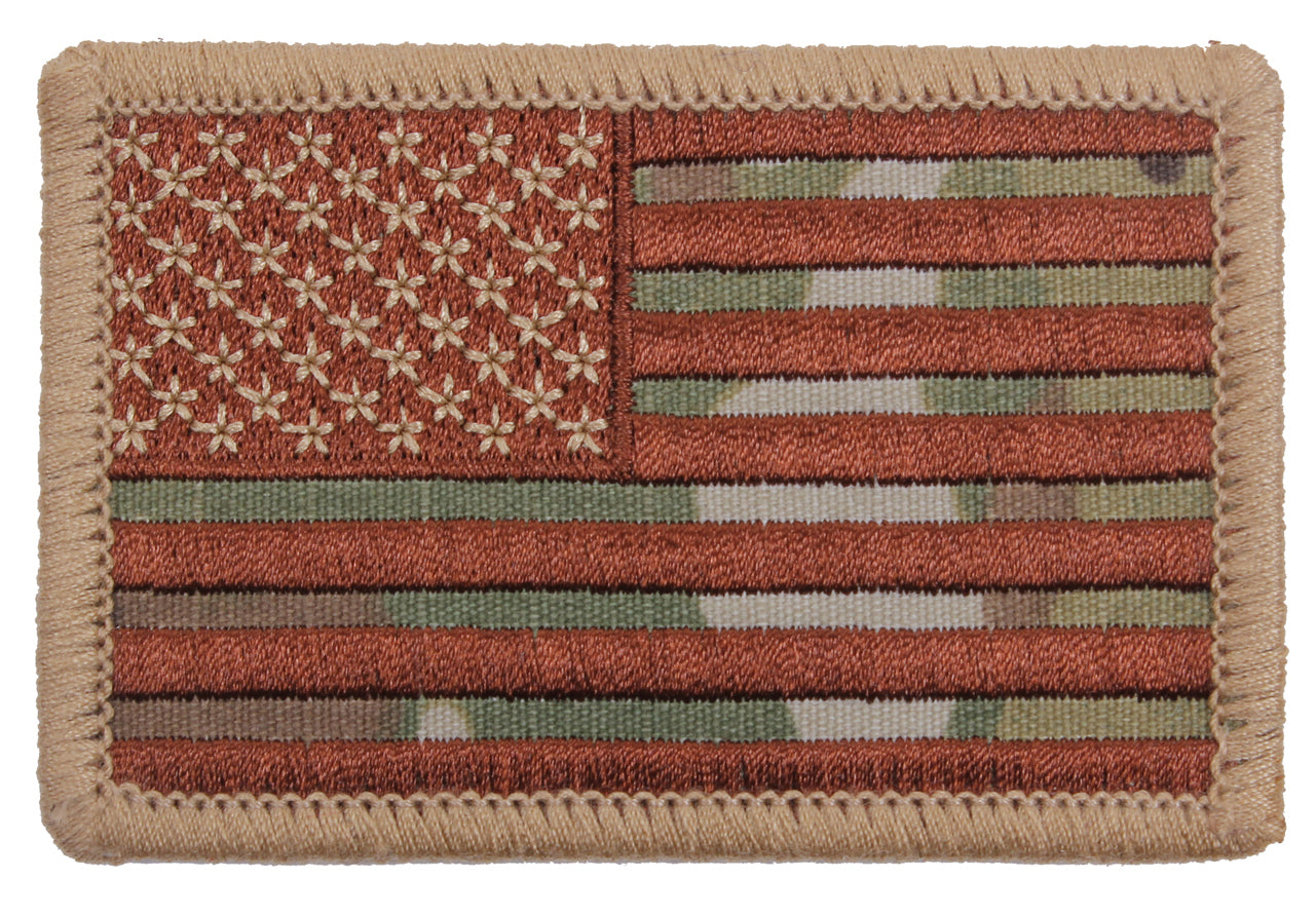 Rothco Iron On / Sew On Embroidered US Flag Patch - Tactical Choice Plus