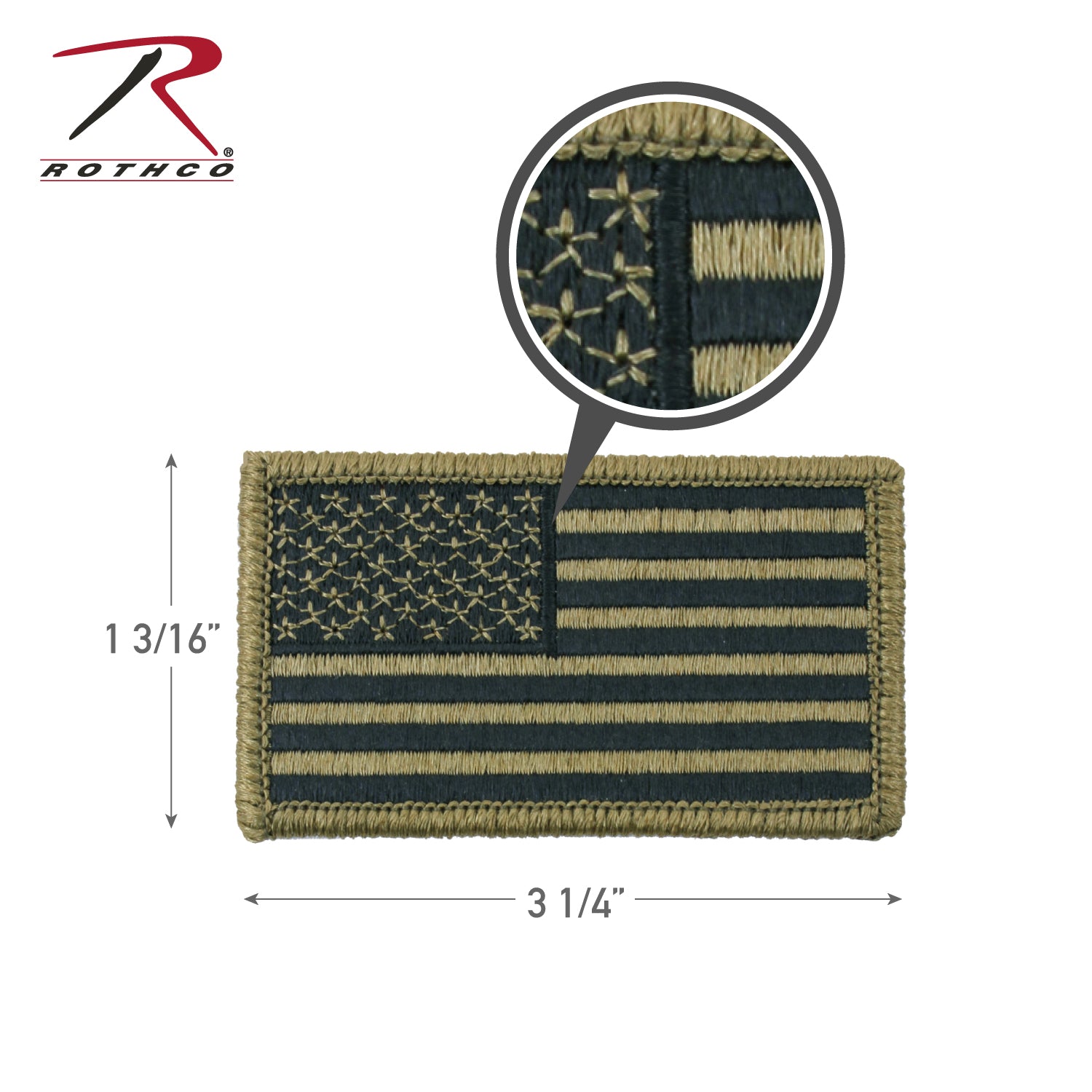 Rothco OCP American Flag Patch With Hook Back - Tactical Choice Plus