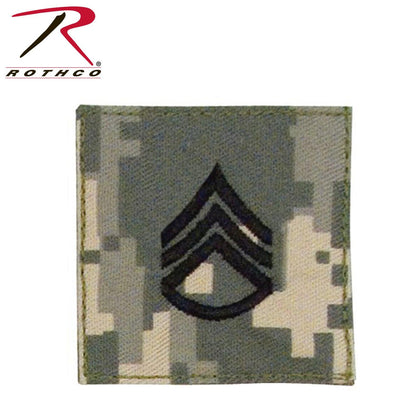 Rothco Official U.S. Made Embroidered Rank Insignia Staff Sergeant Patch - Tactical Choice Plus