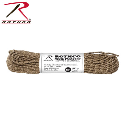 550lb Type III Nylon Camo Paracord