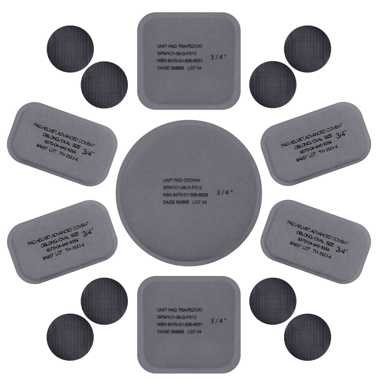 Rothco Tactical Helmet Replacement Pad Set - Tactical Choice Plus