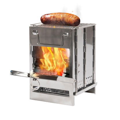 Stainless Steel Folding Camp Stove - Tactical Choice Plus