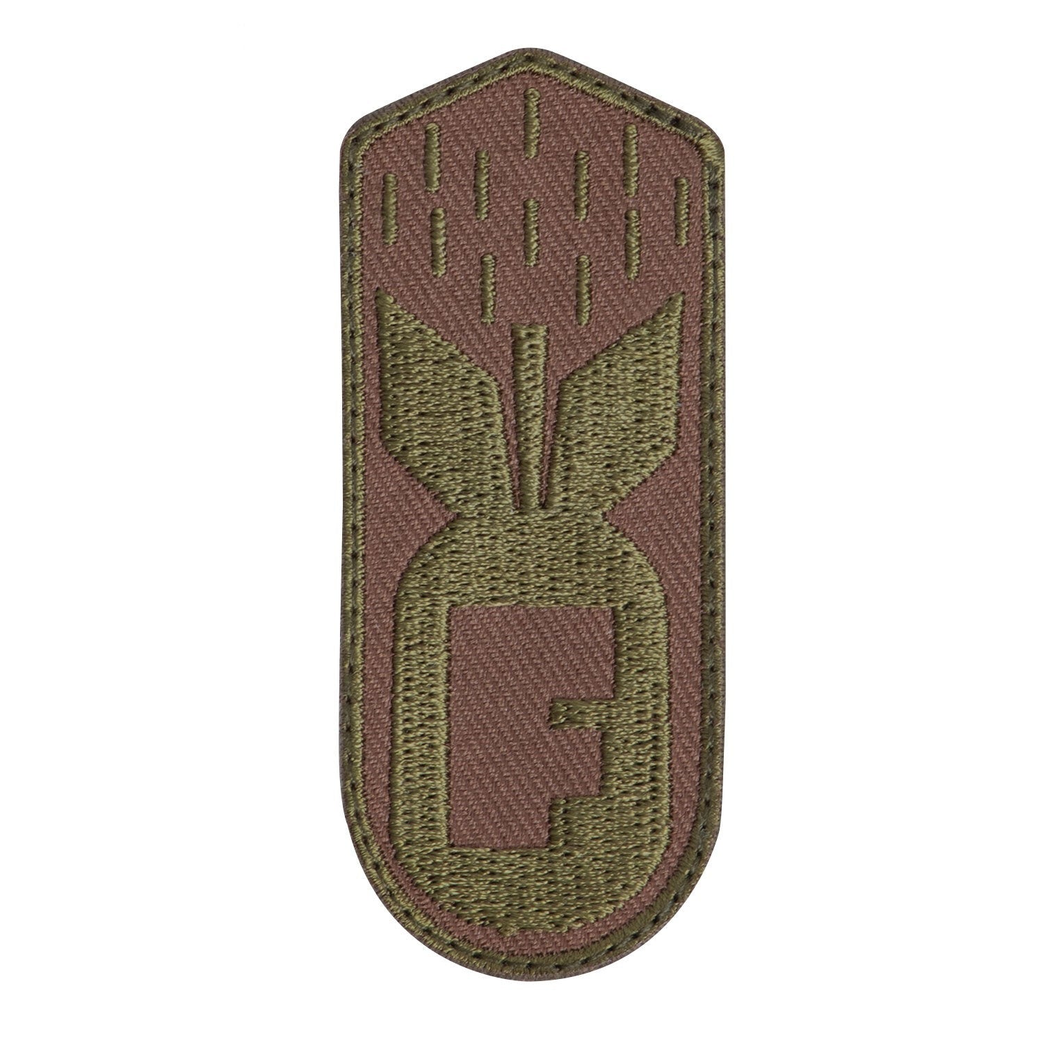  F-Bomb Patch With Hook Back - Coyote Brown - Tactical Choice Plus