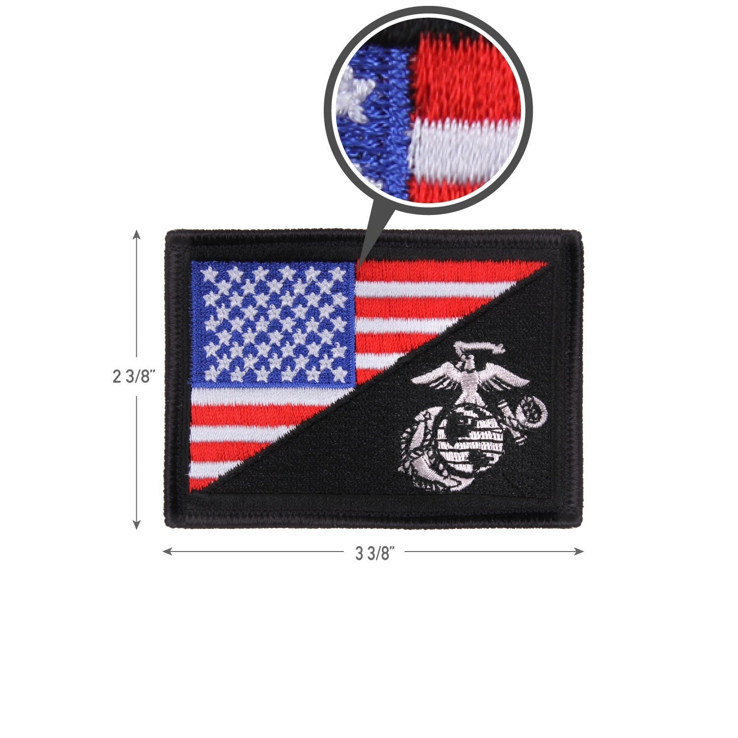 US Flag / USMC Eagle, Globe and Anchor Morale Patch - Tactical Choice Plus