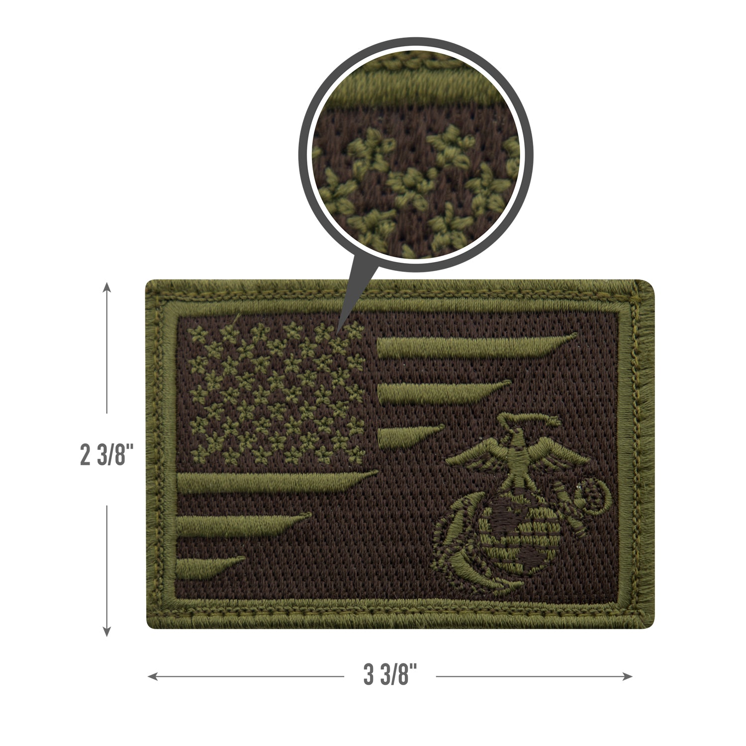 US Flag / USMC Eagle, Globe and Anchor Morale Patch - Tactical Choice Plus