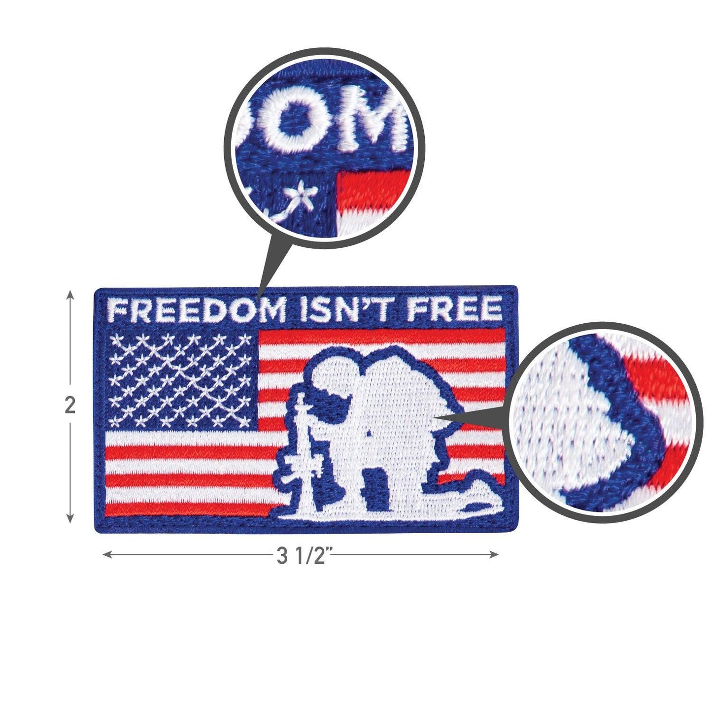 Freedom Isn't Free Patch With Hook Back - Tactical Choice Plus