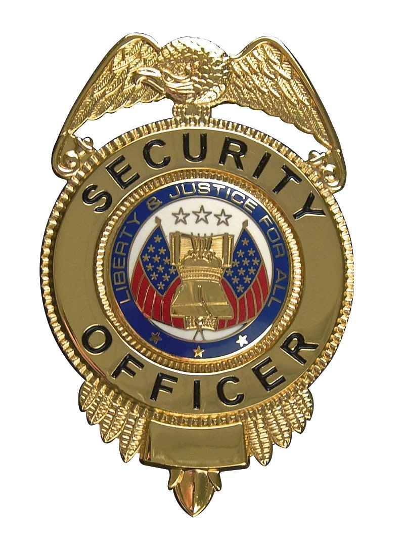 Security Officer Badge With Flags - Tactical Choice Plus