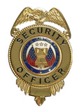 Security Officer Badge With Flags - Tactical Choice Plus