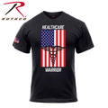 Rothco Healthcare Warrior US Flag T-Shirt - Black - Tactical Choice Plus