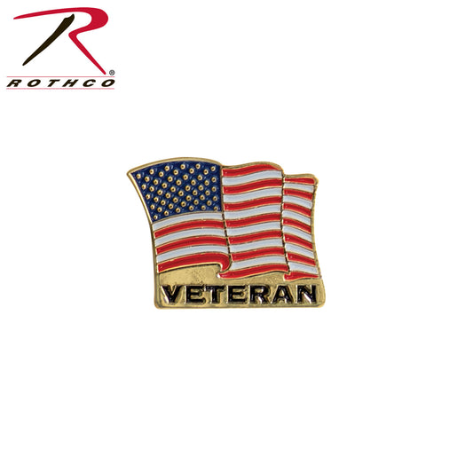 Rothco Veteran US Flag Pin - Tactical Choice Plus