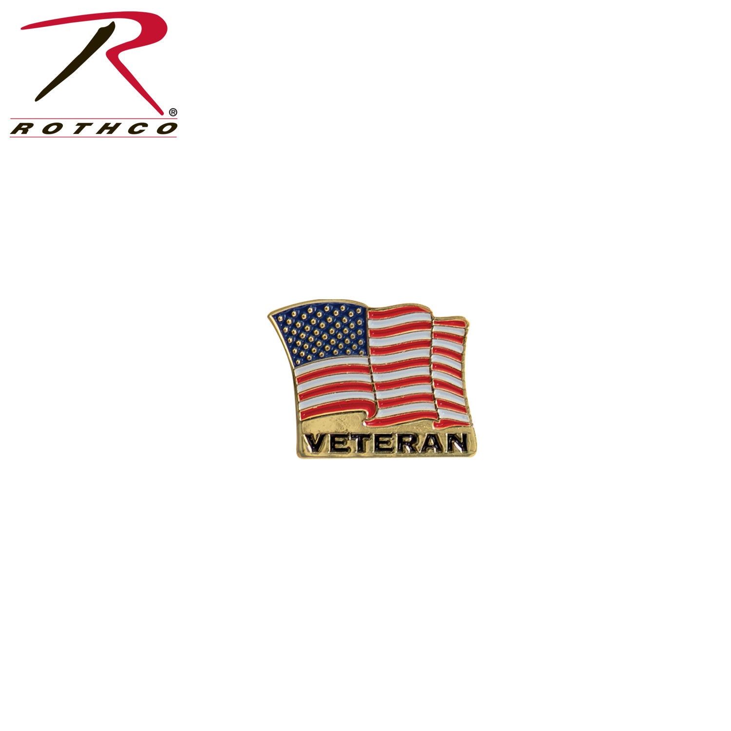 Rothco Veteran US Flag Pin - Tactical Choice Plus