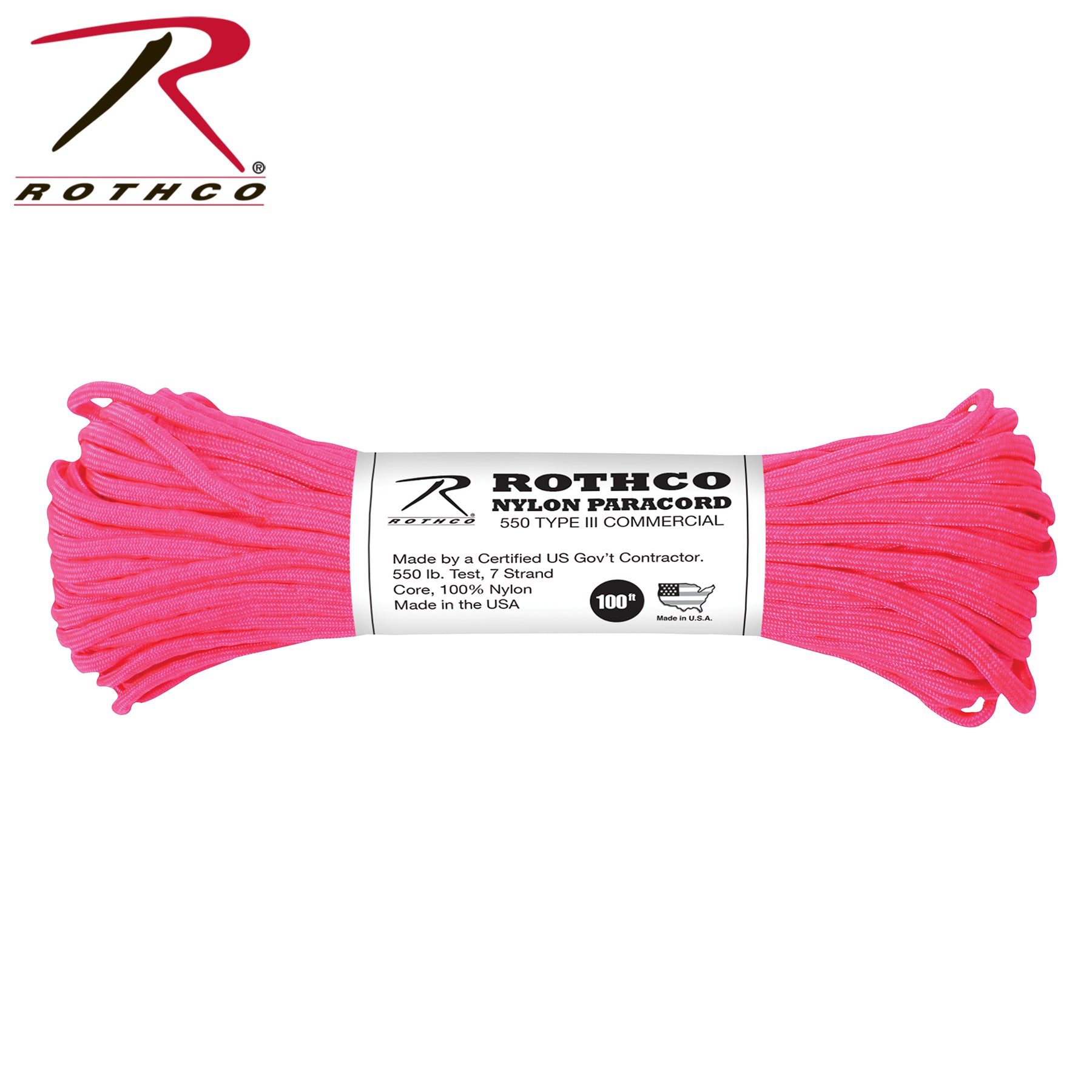 Rothco Nylon Paracord Type III 550 LB - Tactical Choice Plus