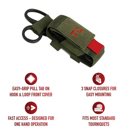 MOLLE Tactical Tourniquet and Shear Holder Pouch