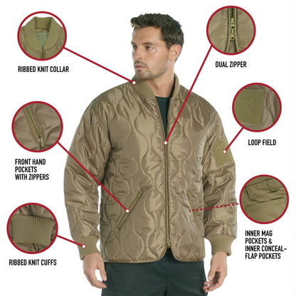 Concealed Carry Quilted Woobie Jacket