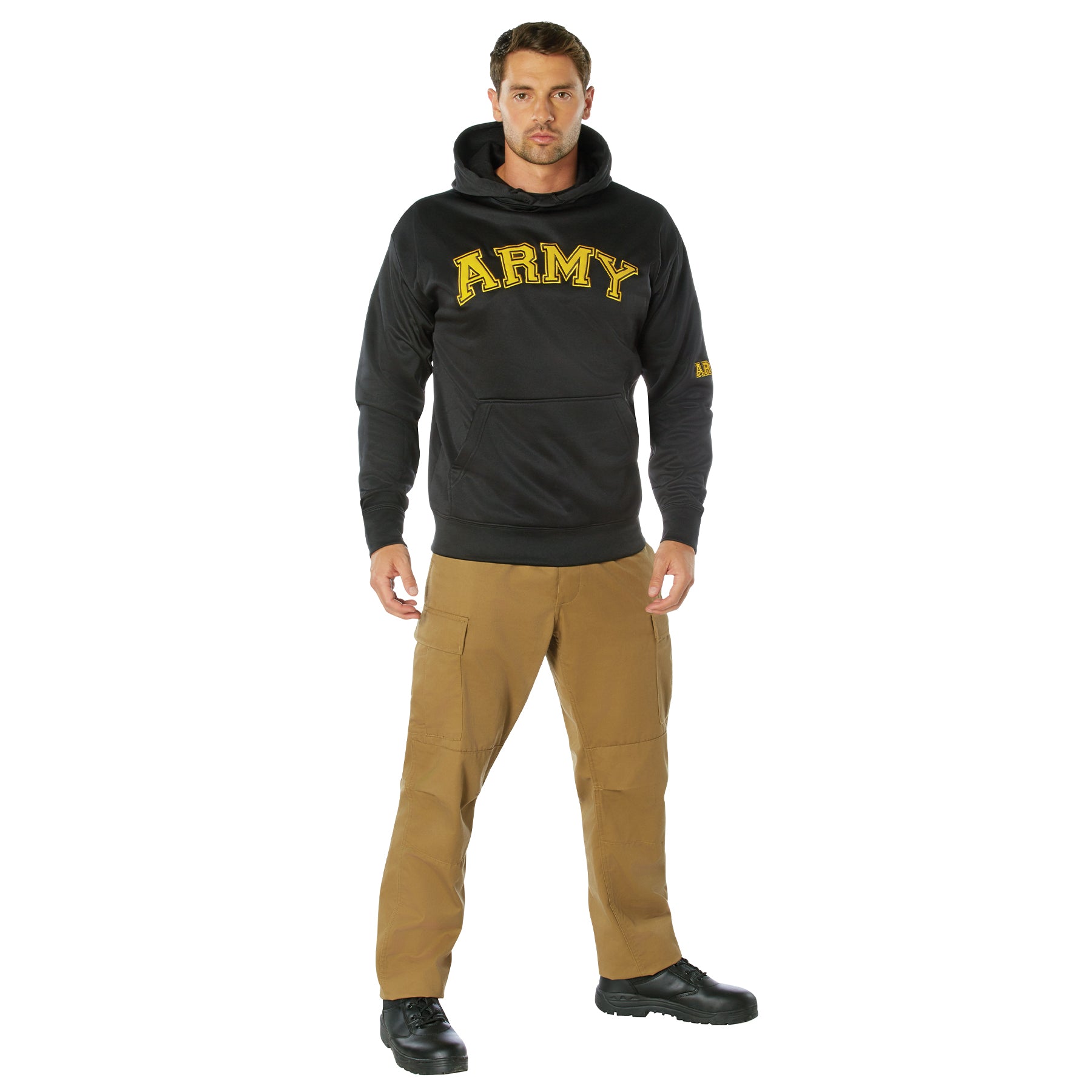 Rothco Army Pullover Hoodie - Black - Tactical Choice Plus