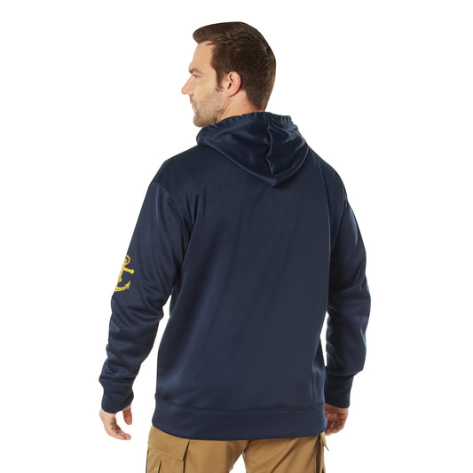 Navy Emblem Pullover Hooded Sweatshirt - Tactical Choice Plus