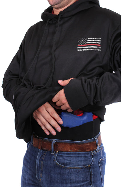 Concealed Carry Thin Red Line Hoodie