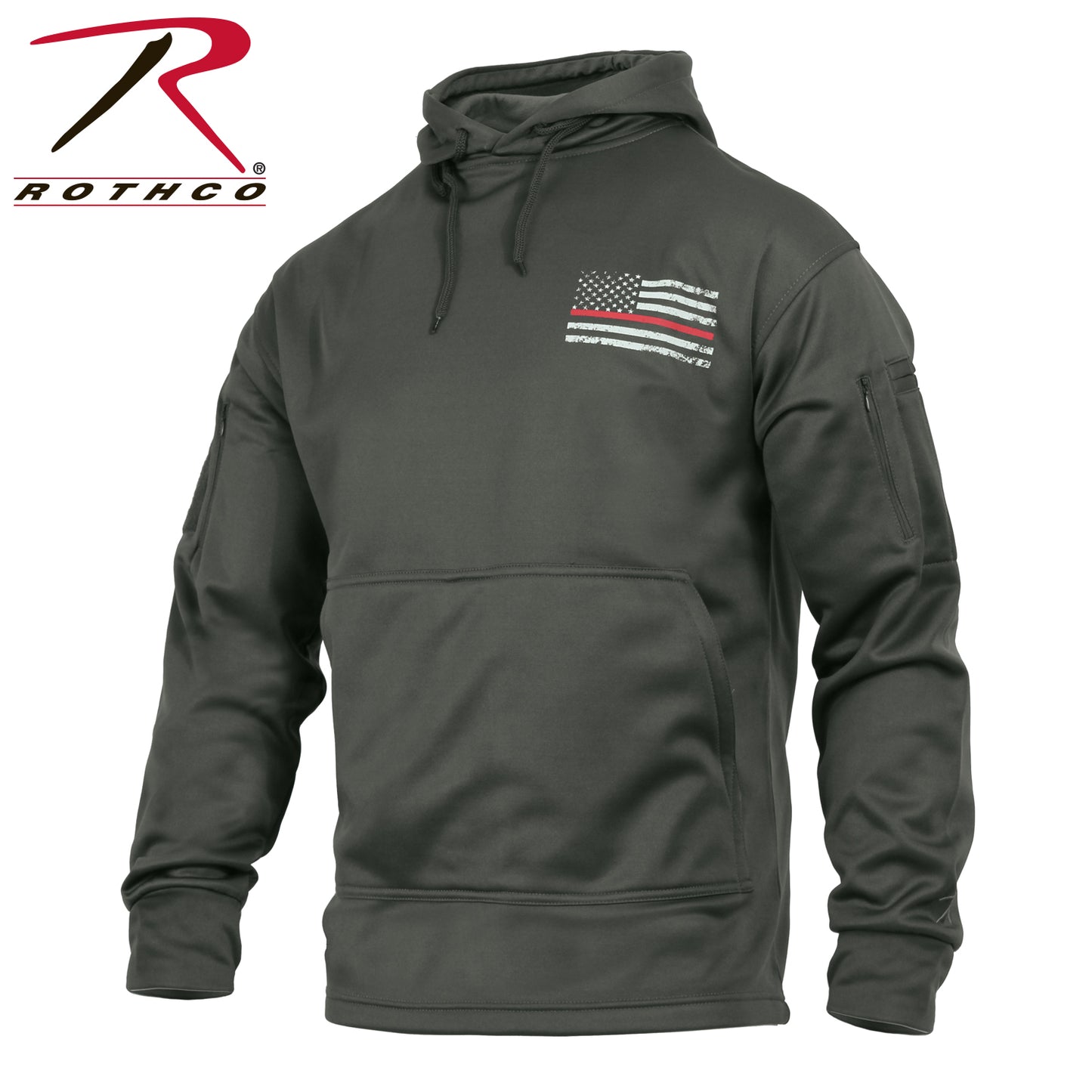 Concealed Carry Thin Red Line Hoodie