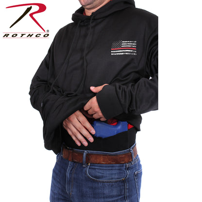 Concealed Carry Thin Red Line Hoodie