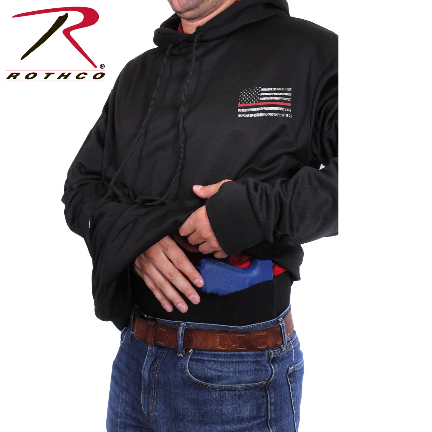 Concealed Carry Thin Red Line Hoodie