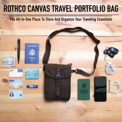 Canvas Travel Portfolio Bag