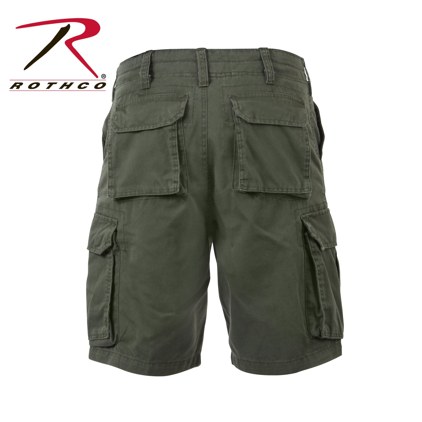 Vintage Solid Paratrooper Cargo Shorts