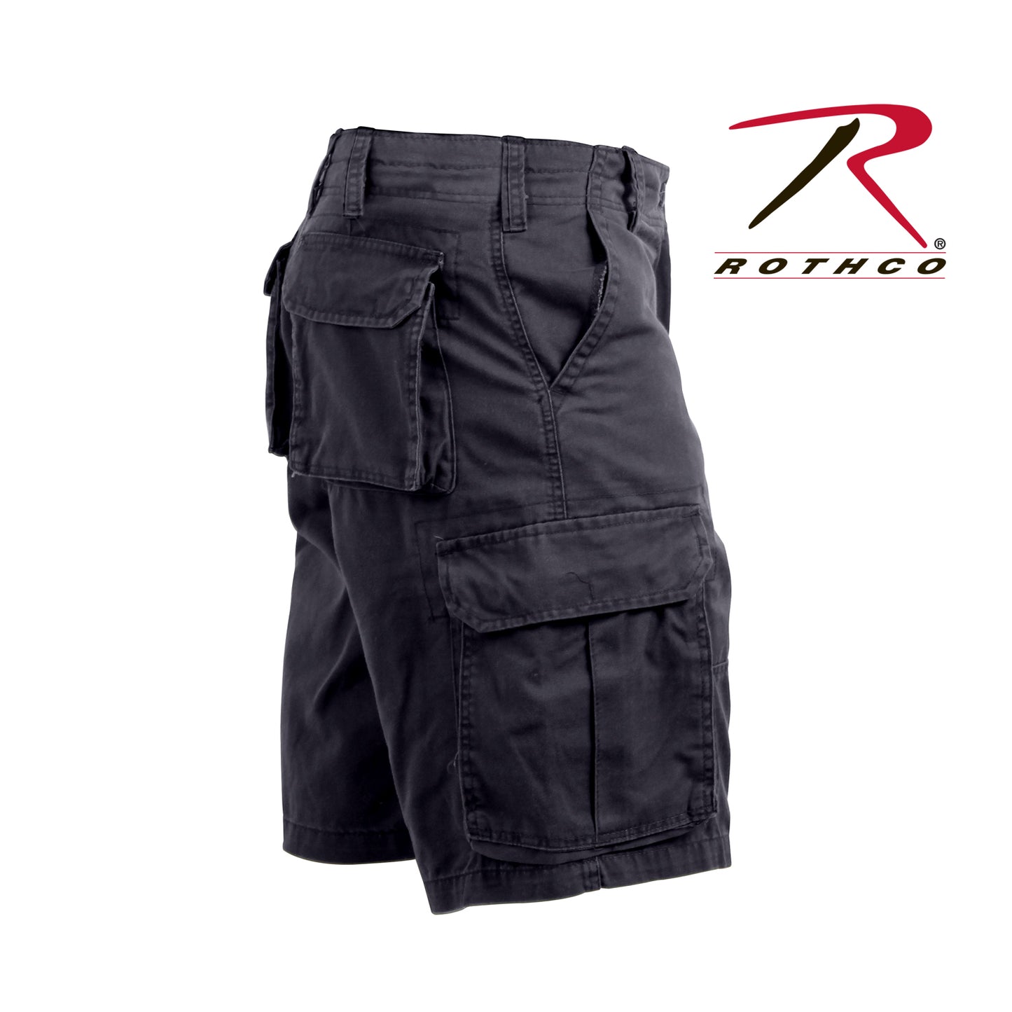 Vintage Solid Paratrooper Cargo Shorts