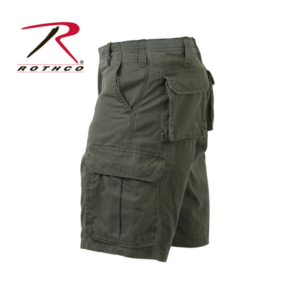 Vintage Solid Paratrooper Cargo Shorts