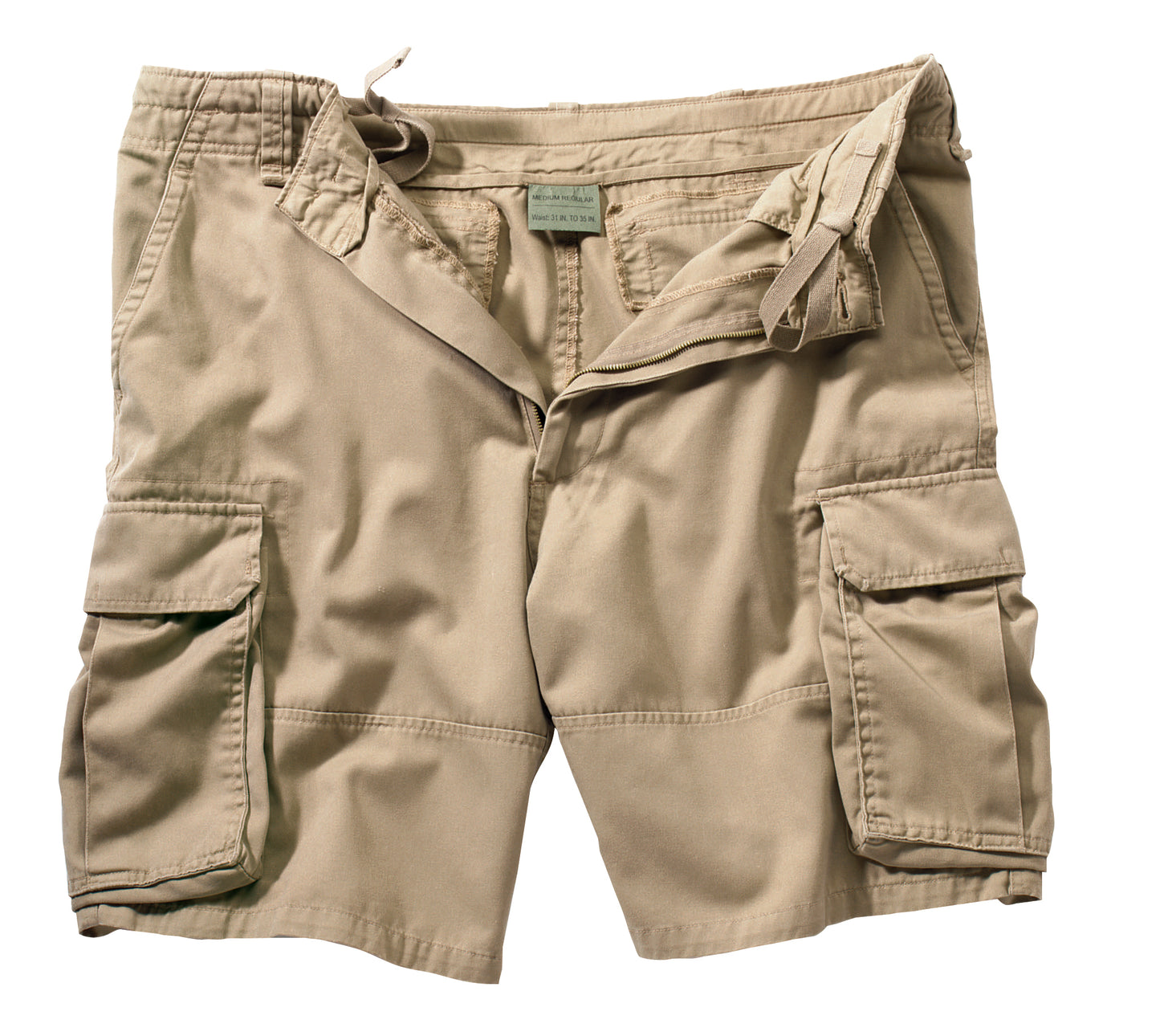 Vintage Solid Paratrooper Cargo Shorts