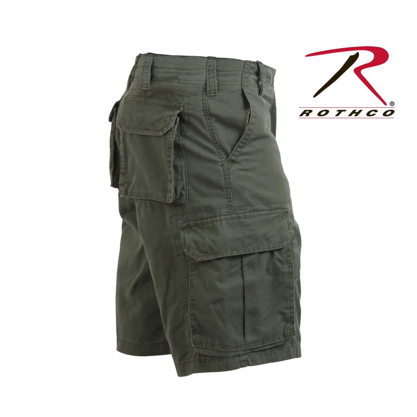 Vintage Solid Paratrooper Cargo Shorts