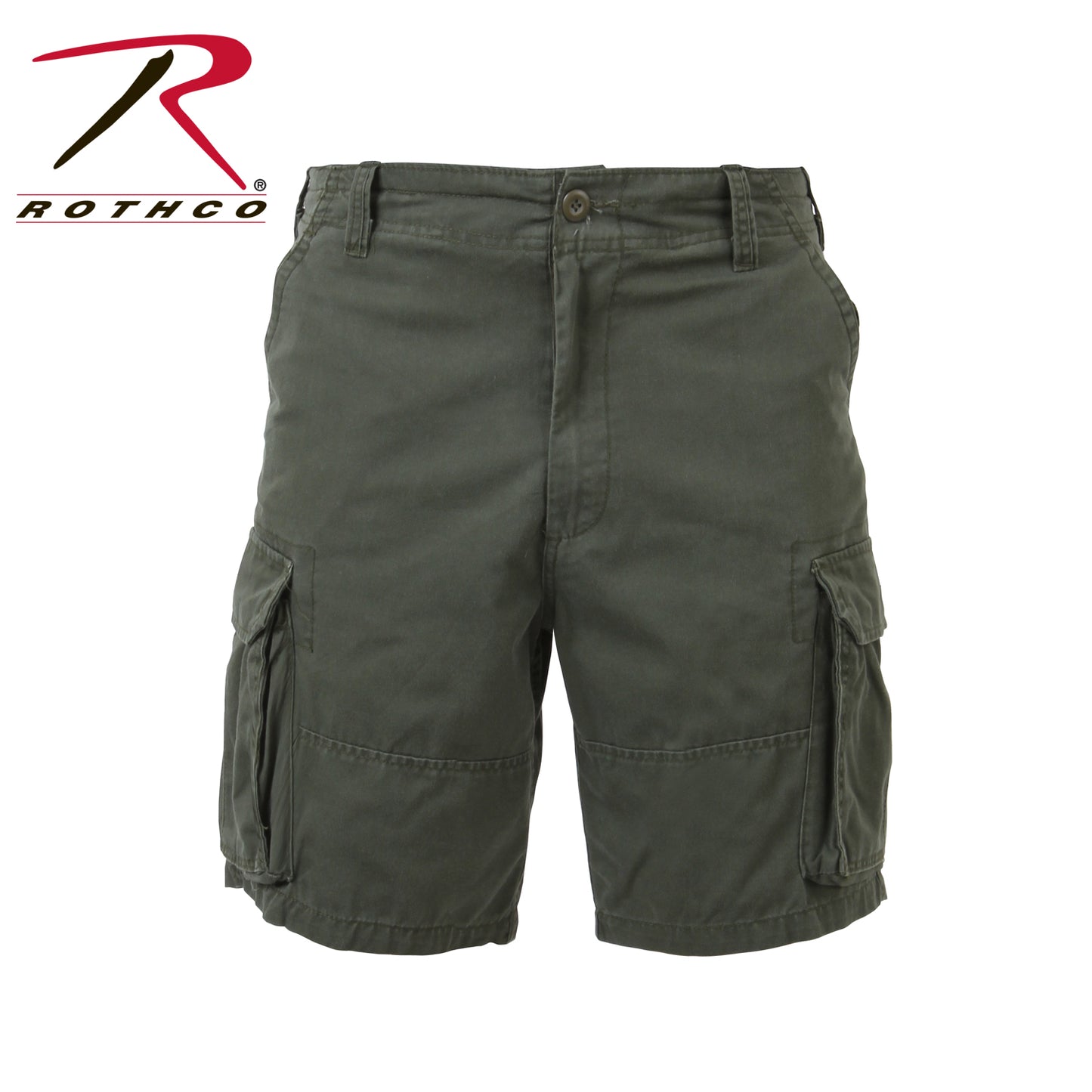 Vintage Solid Paratrooper Cargo Shorts